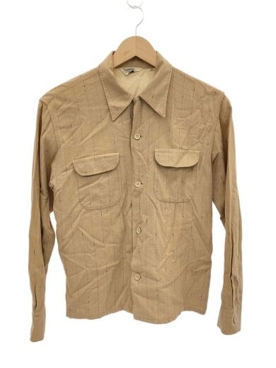 商品画像：長袖シャツ/36/レーヨン/BEG/ストライプ 1