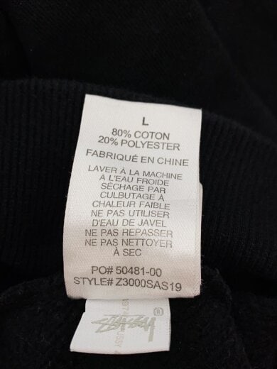 商品画像：スウェット/L/コットン/BLK/無地 4