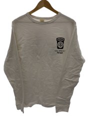 長袖Tシャツ/XL/コットン/WHT