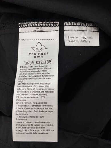 商品画像：マウンテンパーカ/XL/ナイロン/BLK/無地/1012-00391 4