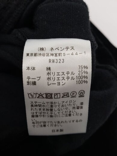 商品画像：ジャージ/S/コットン/BLK/無地/RW323 4