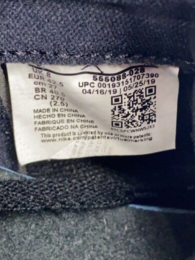 商品画像：AIR JORDAN 1 RETRO HIGH OG/エアジョーダン1レトロハイ/ブラック/555088-028/// 5