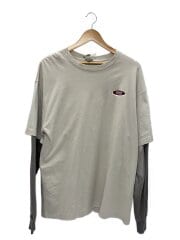 長袖Tシャツ/L/コットン/GRY