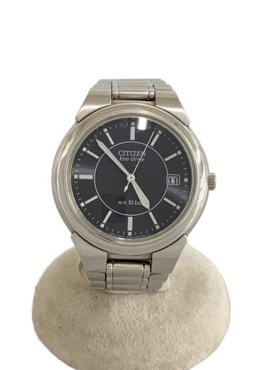 商品画像：ソーラー腕時計/アナログ/ステンレス/BLK/SLV/SS/E111ーS027161 1