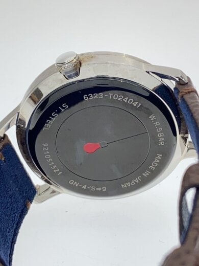 商品画像：クォーツ腕時計/アナログ/レザー/SLV/BRW/SS/6323-T024041// 3