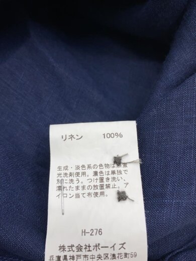 商品画像：シャツワンピース/--/リネン/NVY/無地/GY-G0064 KLS// 5