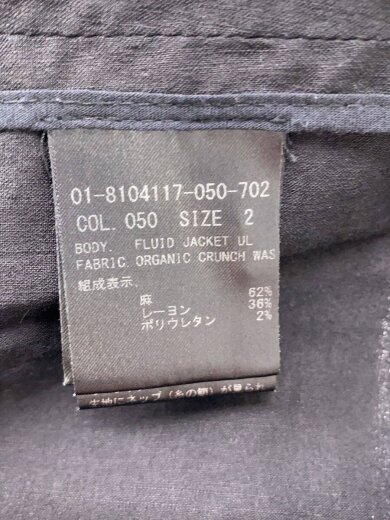 商品画像：ジャケット/2/リネン/BLK/無地/01-8104117-050-702// 4