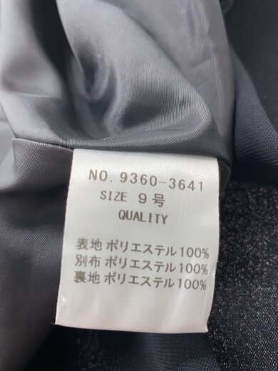 商品画像：ノースリーブワンピース/9/ポリエステル/BLK/無地/9360-3641// 4
