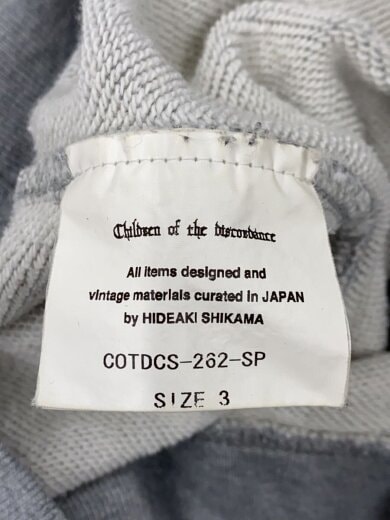 商品画像：パーカー/3/コットン/GRY/COTDCS-262-SP// 4
