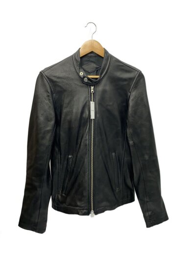 商品画像：GLV/galvanize<ガルバナイズ>/シングルライダースジャケット/46/山羊革/BLK 1