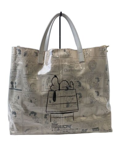 商品画像：25年モデル/スヌーピープリントビッグトートバッグ/2way/GRY 1
