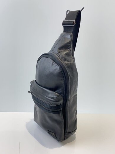 商品画像：ALOOF/SLING SHOULDER BAG/ショルダーバッグ/レザー/BLK 2