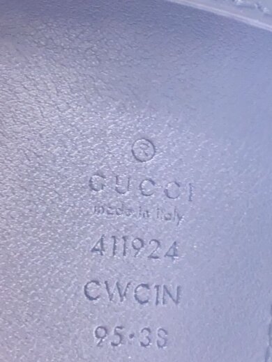 商品画像：インターロッキングG バックルベルト/レザー/BLK/95・38/411924 CWC1N 3