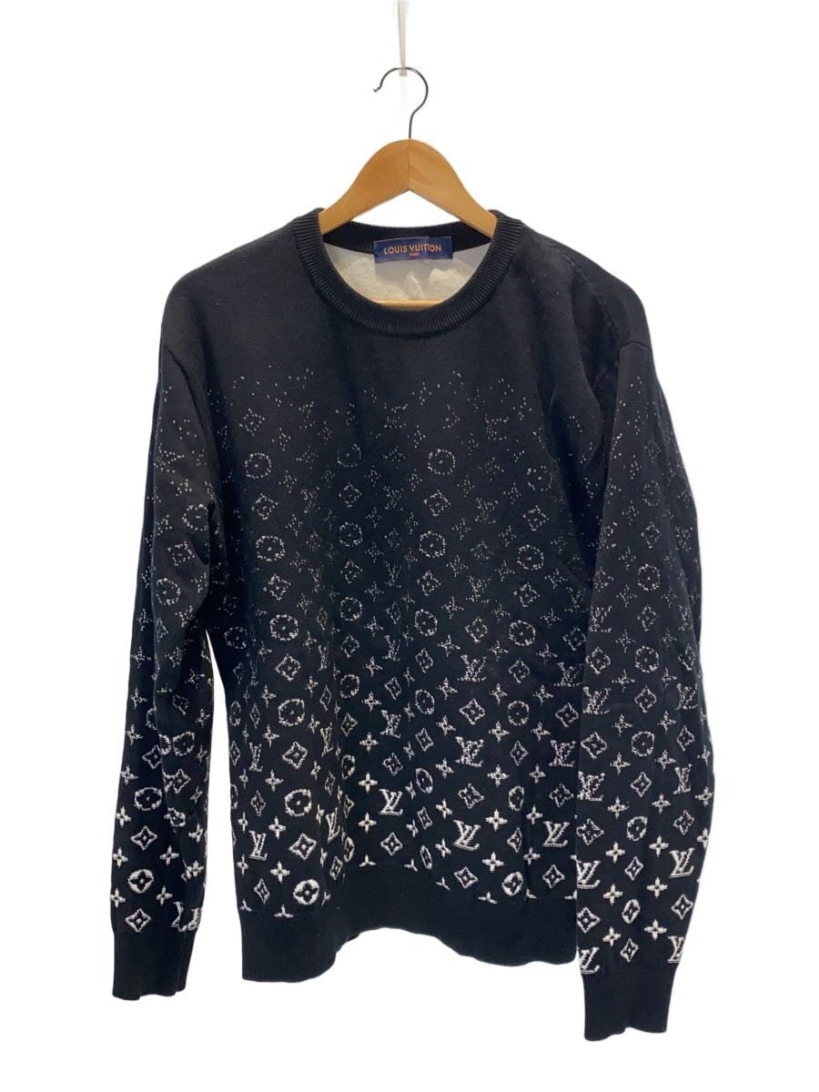 LOUIS VUITTON / 21AW/グラディエントモノグラムニット/M/コットン/BLK/総柄/RM212Q USO HKN44W