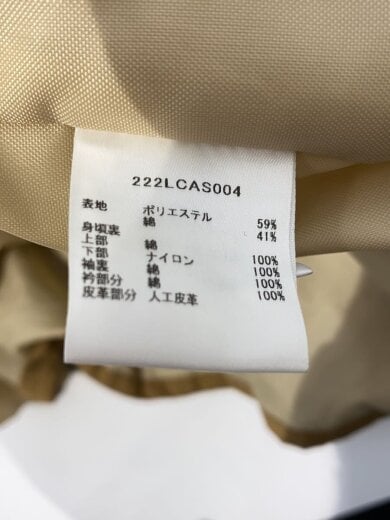 商品画像：SPEY LONG JACKET/36/コットン/BEG/無地 4