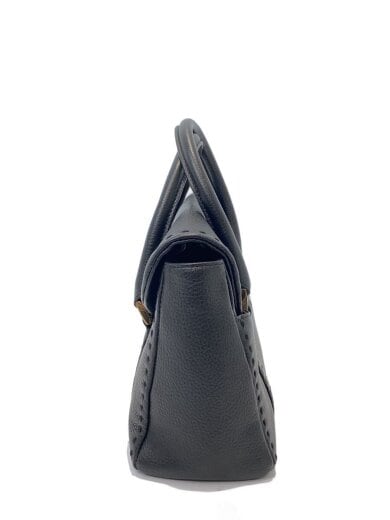 商品画像：ハンドバッグ/レザー/BLK/無地 2