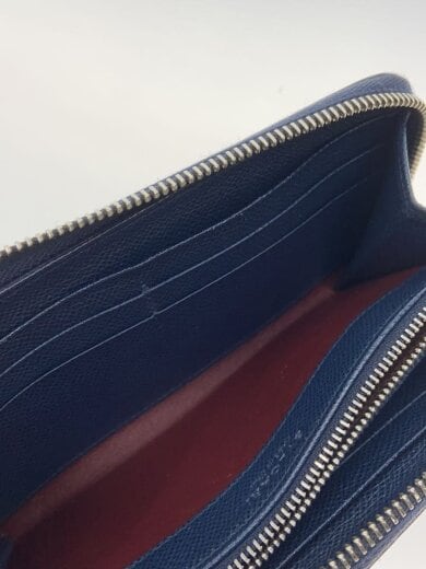 画像：BVLGARI長財布/レザー/NVY/無地/メンズ/2842316