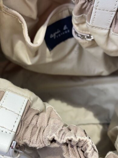 商品画像：ハンドバッグ/リネン/BEG/無地/SNR-14 6