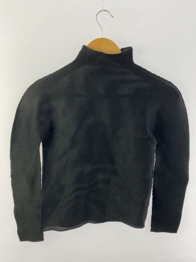 商品画像：ハイネックワッフルプリーツトップス/--/ポリエステル/BLK/MI73FJ731 2