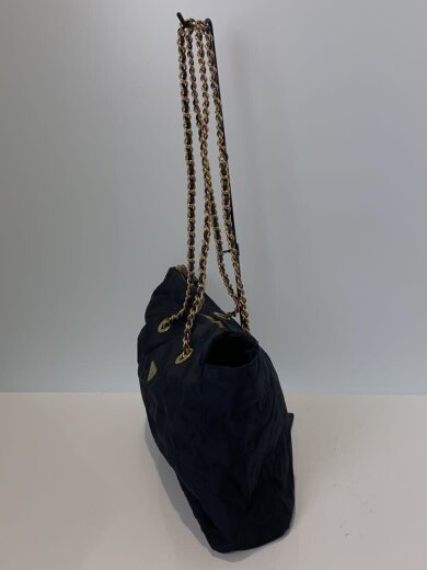 商品画像：キルティングチェーントートバッグ/ナイロン/BLK 2