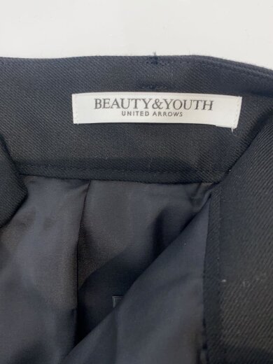 商品画像：23AW/ウールライクタックストレートパンツ/M/ポリエステル/BLK/1614-299-6120 4