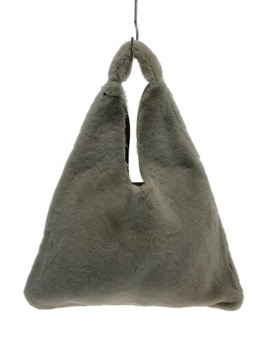 商品画像：FUR TOTE/トートバッグ/フェイクファー/GRY 1