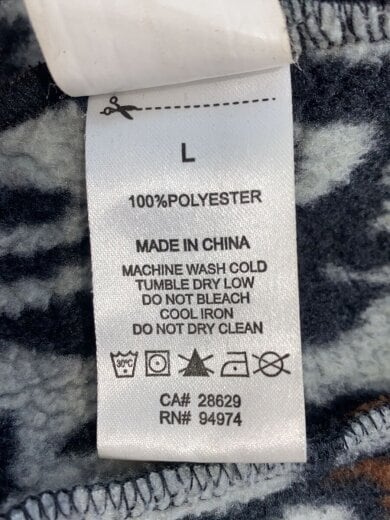 画像：STUSSYTree Bark Fleece/フリースジャケット/L/ポリエステル/BRW/総柄/1183414