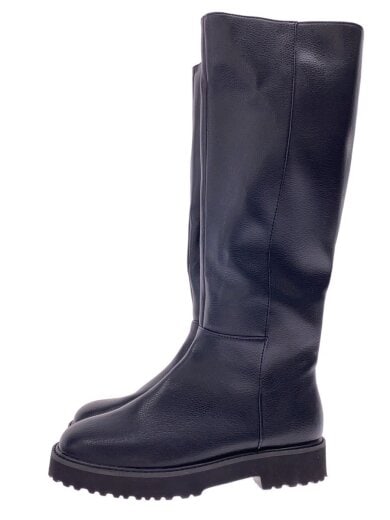 商品画像：ロングブーツ/S/BLK/レザー 1