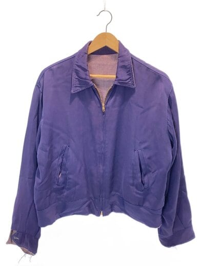 商品画像：50s-/レーヨンギャバジャン/SERVAL/リバーシブル/ナス紺/ジャケット/レーヨン/NVY 1