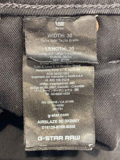 商品画像：Airblaze 3D Skinny Jeans/コーティング/30/コットン/BLK/D16129 5