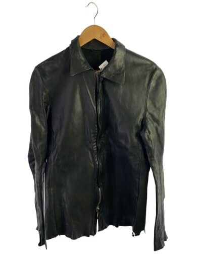 商品画像：ダブルジップレザージャケット/伊勢丹別注/オーバーダイ/M/レザー/BLK 1