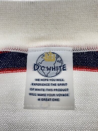 商品画像：ポロシャツ/L/ポリエステル/WHT/ボーダー/D233151// 3