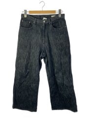 XX SLUB BAGGY DENIM/M/コットン/BLK/lm24ss10567