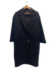 ダブルブレストロングコート/MANTECO/チェスターコート/M/--/BLK