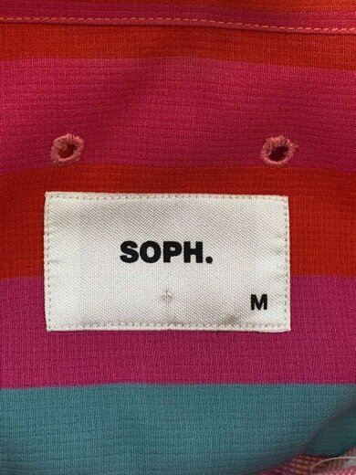 商品画像：SOPH/半袖シャツ/M/ポリエステル/RED/ストライプ// 3