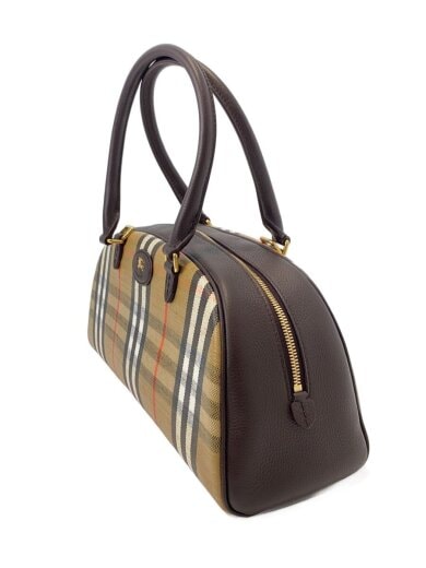 商品画像：Highlands Leather Blend Bowlinハンドバッグ/PVC/BEG/チェック/8112343 2