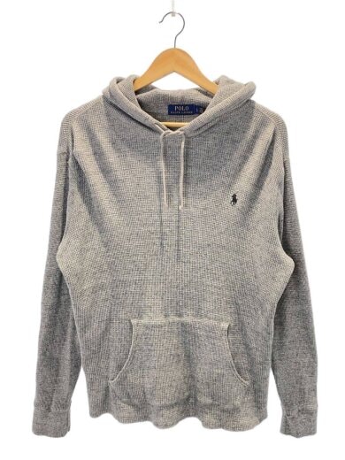 画像：POLO RALPH LAURENワッフルサーマルパーカー/L/コットン/GRY1