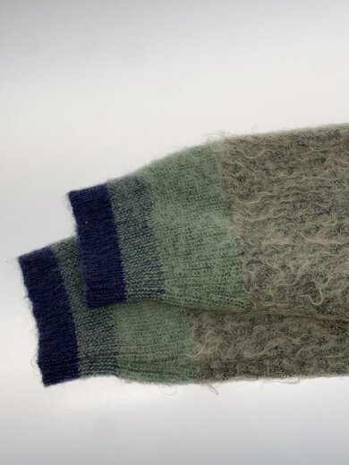 画像：YOKE23AW/MOHAIR BORDER CARDIGAN/2/モヘア/BRW/YK23FW0571S5