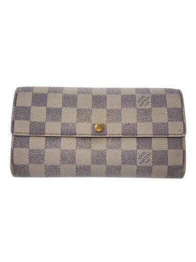 商品画像：1)ポルト・フォイユ・サラ_ダミエ・アズール/PVC/WHT/レディース// 1