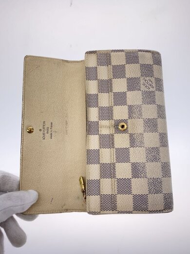 商品画像：1)ポルト・フォイユ・サラ_ダミエ・アズール/PVC/WHT/レディース// 4