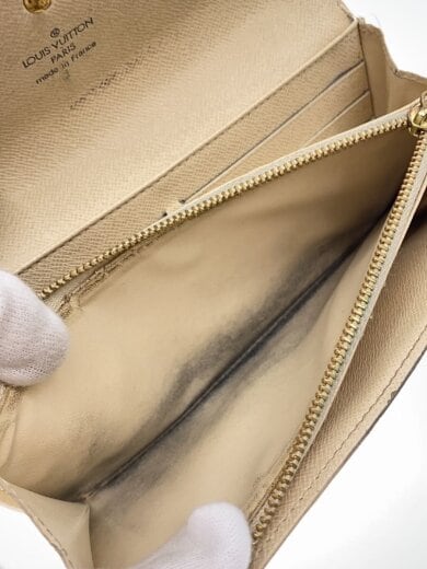 商品画像：1)ポルト・フォイユ・サラ_ダミエ・アズール/PVC/WHT/レディース// 5