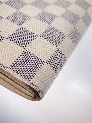 商品画像：1)ポルト・フォイユ・サラ_ダミエ・アズール/PVC/WHT/レディース// 9