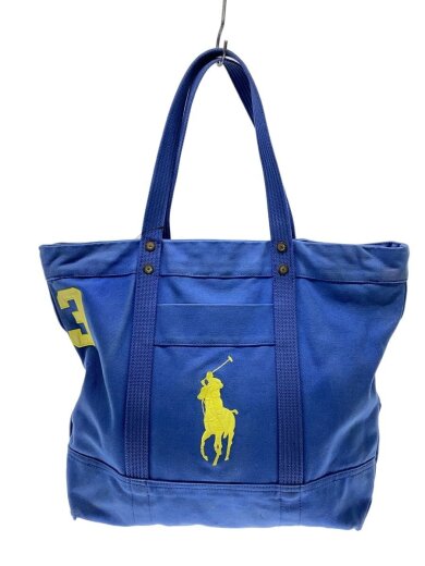 商品画像：ビッグポニートートバッグ/キャンバス/BLU 1