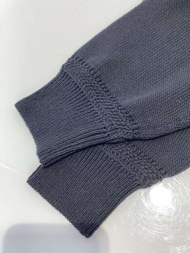 商品画像：ニット・セーター(薄手)/S/コットン/BLK/無地/VTD-0100-16-KT// 5