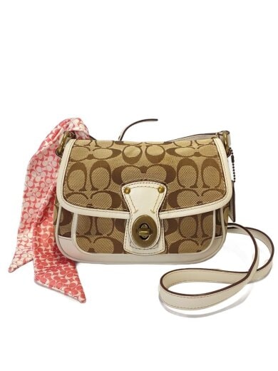 商品画像：シグネチャー/ショルダーバッグ/レザー/BEG/総柄/10566 1