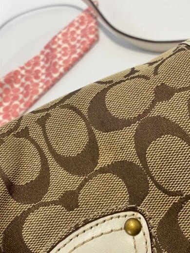 商品画像：シグネチャー/ショルダーバッグ/レザー/BEG/総柄/10566 8