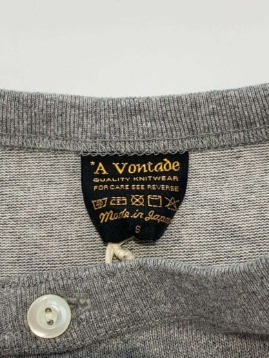 商品画像：7.5oz Henly Neck SS/S/コットン/GRY/無地/VTD-0591-CS// 3