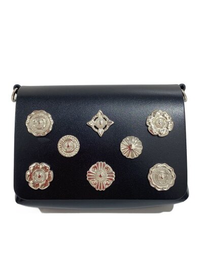 商品画像：Chain bag small/ショルダーバッグ/レザー/BLK/TZ252-AG926 1