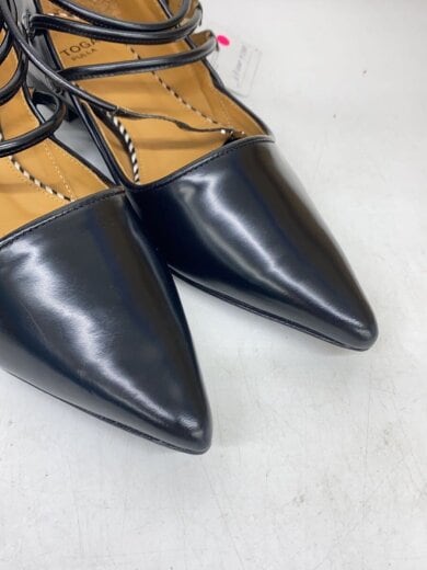 商品画像：メタルパーツポインテッドトゥパンプス/37/BLK/レザー 7