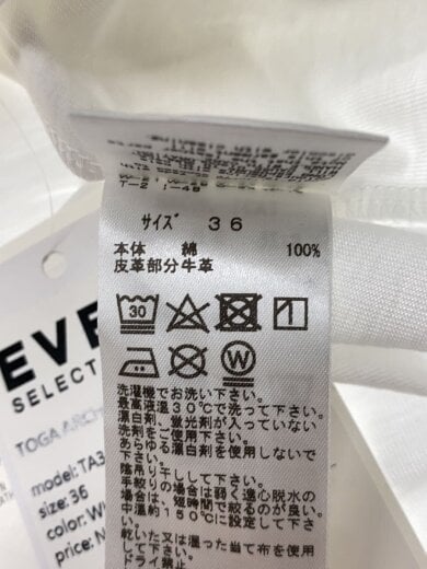 商品画像：Cotton zip T-shirt/Tシャツ/38/コットン/WHT/TA31-JK048// 4